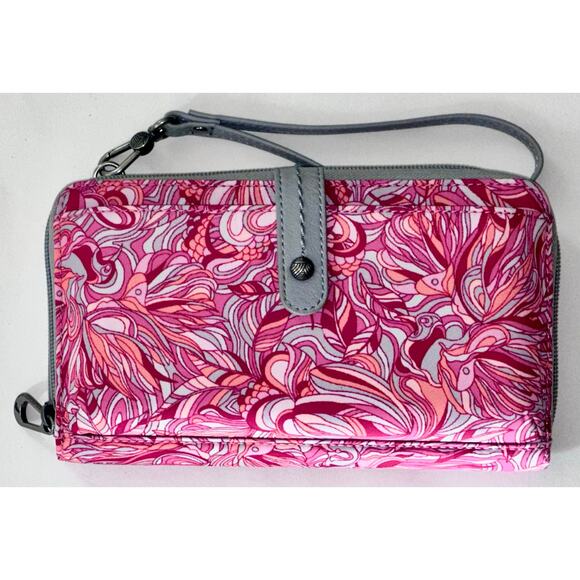 Womens Sakroots Smartphone Wristlet - Sorbet Treehouse - Picture 6 of 8